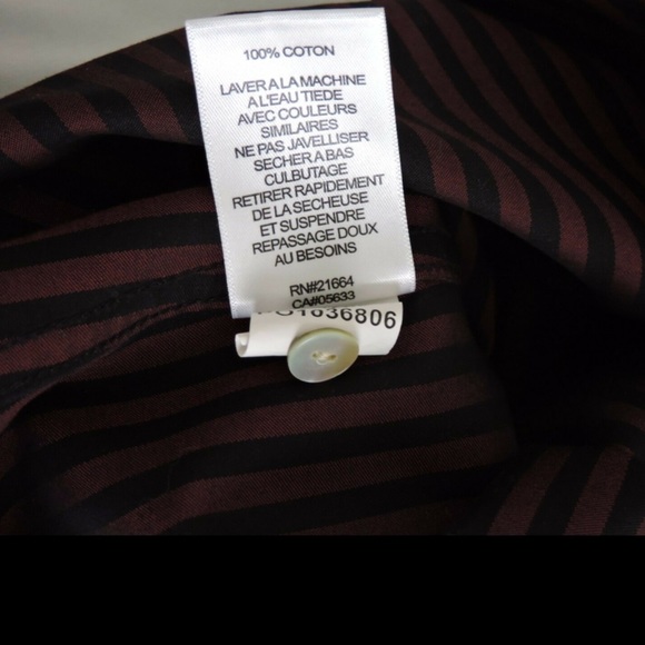 Foxcroft Red Black Button Down Shirt Non Iron 2P - Picture 8 of 8